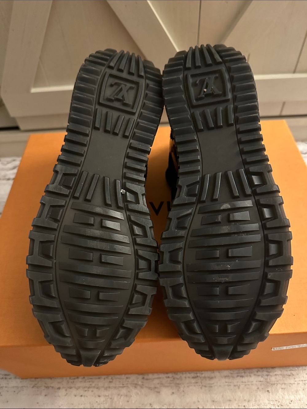 Louis Vuitton Black & Brown Monogram Runner Sneakers - Picture 5 of 5